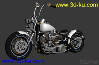 3D打印模型精品—小型摩托车 哈雷机车的图片