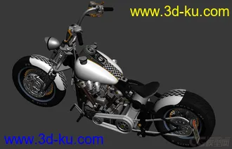 3D打印模型精品—小型摩托车 哈雷机车的图片