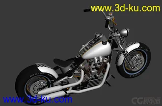 3D打印模型精品—小型摩托车 哈雷机车的图片