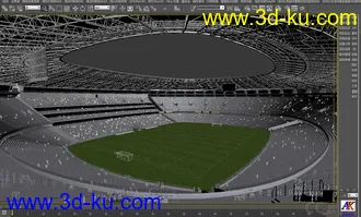 3D打印模型超真实足球场，球迷还是会欢呼的动的图片