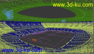 3D打印模型超真实足球场，球迷还是会欢呼的动的图片