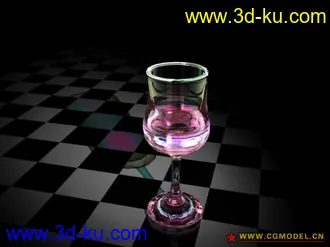 3D打印模型带材质的酒杯的图片