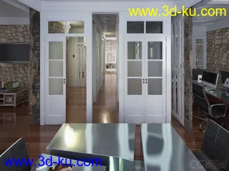 3D打印模型E.A.Vol.34--5间完整贴图的室内场景的图片