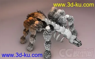 3D打印模型Dead Mother Creature Rig的图片