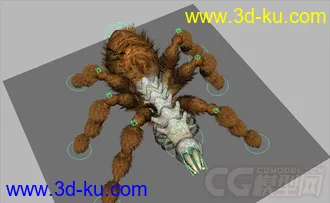 3D打印模型Dead Mother Creature Rig的图片