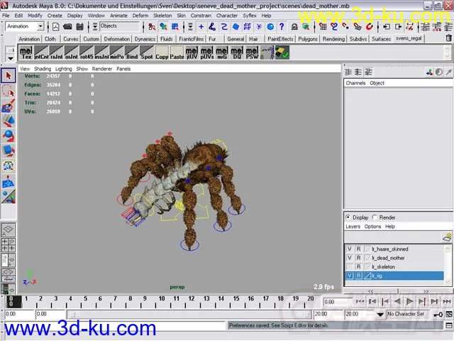 Dead Mother Creature Rig模型的图片6