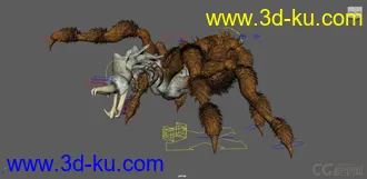 3D打印模型Dead Mother Creature Rig的图片