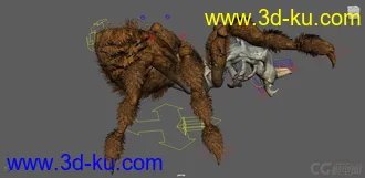 3D打印模型Dead Mother Creature Rig的图片
