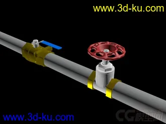 3D打印模型小阀门的图片