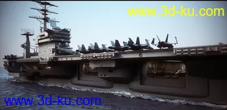 精品模型—精致航空母舰群 海上导弹驱逐舰 航空母舰加油船 武装反恐军舰 海上运输舰的图片