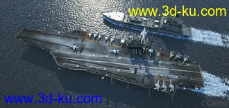 精品模型—精致航空母舰群 海上导弹驱逐舰 航空母舰加油船 武装反恐军舰 海上运输舰的图片