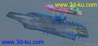 精品模型—精致航空母舰群 海上导弹驱逐舰 航空母舰加油船 武装反恐军舰 海上运输舰的图片