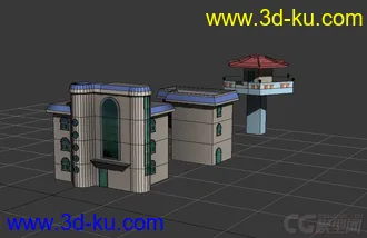3D打印模型简约UV已展  可以烘焙房的图片