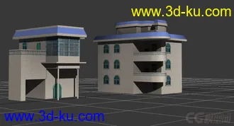 3D打印模型简约UV已展  可以烘焙房的图片