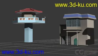3D打印模型简约UV已展  可以烘焙房的图片
