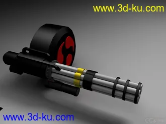 3D打印模型兰兰的机枪（简易版）的图片