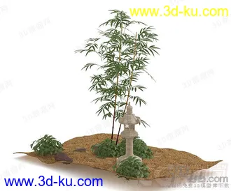3D打印模型小品，花草，盆栽，植物，花，花盆，花瓶的图片