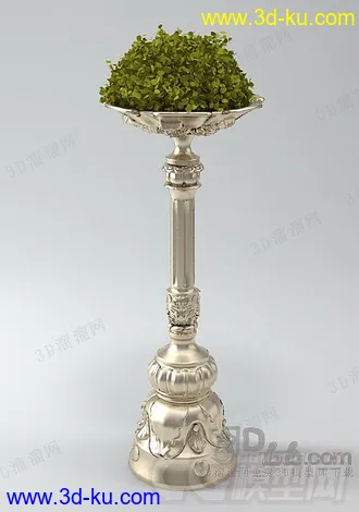 3D打印模型小品，花草，盆栽，植物，花，花盆，花瓶的图片