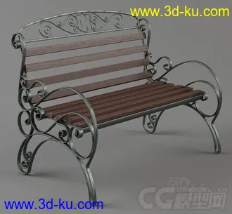3D打印模型椅子，欧式椅子，欧式座椅，公园椅子的图片