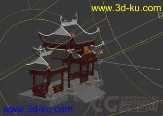 古建牌坊模型的图片