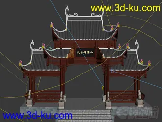 古建牌坊模型的图片