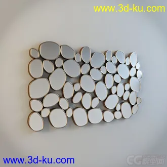 拼凑的圆形镜子模型的图片