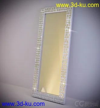 一个方形落地镜模型的图片