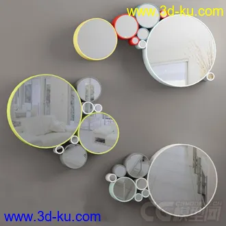 圆形镜子模型的图片