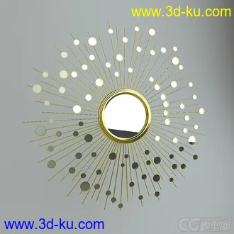 圆形的镜子模型的图片