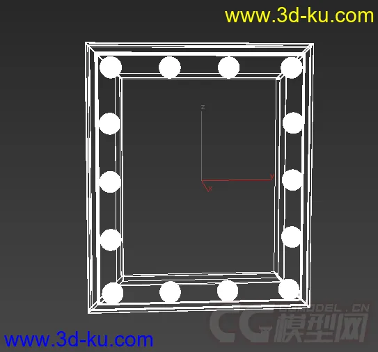 正方形的镜子模型的图片2