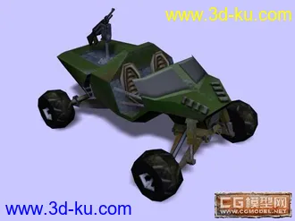 3D打印模型未来概念型战车（低模）的图片