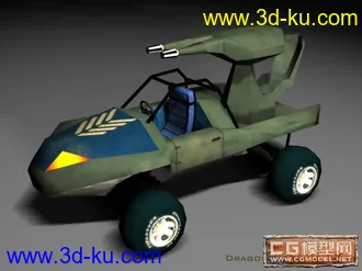 3D打印模型未来概念型战车（低模）的图片