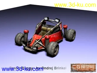 3D打印模型未来概念型战车（低模）的图片