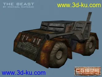 3D打印模型未来概念型战车（低模）的图片