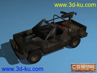 3D打印模型未来概念型战车（低模）的图片