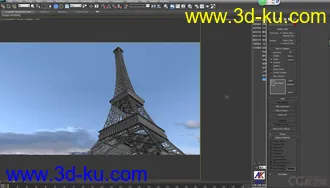 3D打印模型埃菲尔铁塔的图片