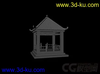 3D打印模型凉亭的图片