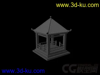 3D打印模型凉亭的图片