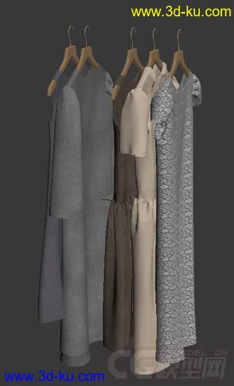 灰色的衣服裙子模型的图片