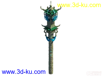 白玉 灯柱  游戏场景  游戏模型  柱子的图片