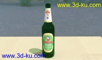 3D打印模型写实啤酒酒瓶的图片