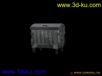 3D打印模型一个垃圾箱的图片
