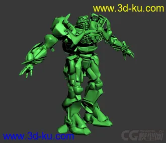 精细的3D打印模型，变形金刚，机器人，汽车人，内含STL源文件，可用于3D打印的图片