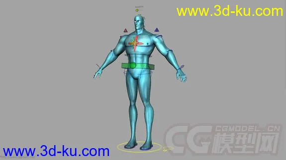 Captain Atom RIG w.textures模型的图片2