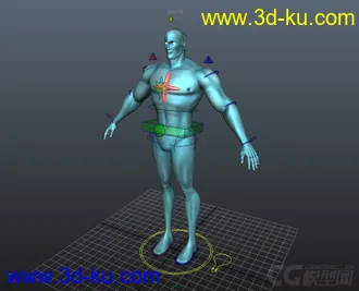 3D打印模型Captain Atom RIG w.textures的图片
