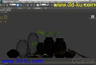 3D打印模型陶罐茶具孔雀陈设装饰品的图片