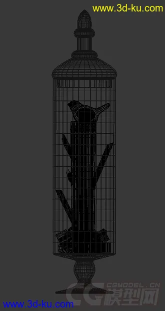 3D打印模型玻璃瓶装饰物品 里面有木头的图片