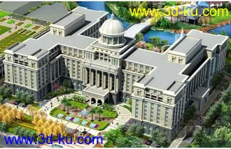 欧式建筑模型的图片