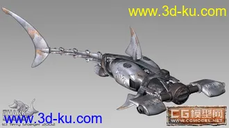 3D打印模型一条机械怪鱼的图片