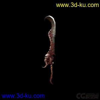3D打印模型学习的时候做的武器的图片